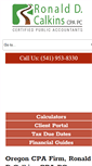 Mobile Screenshot of calkinscpas.com